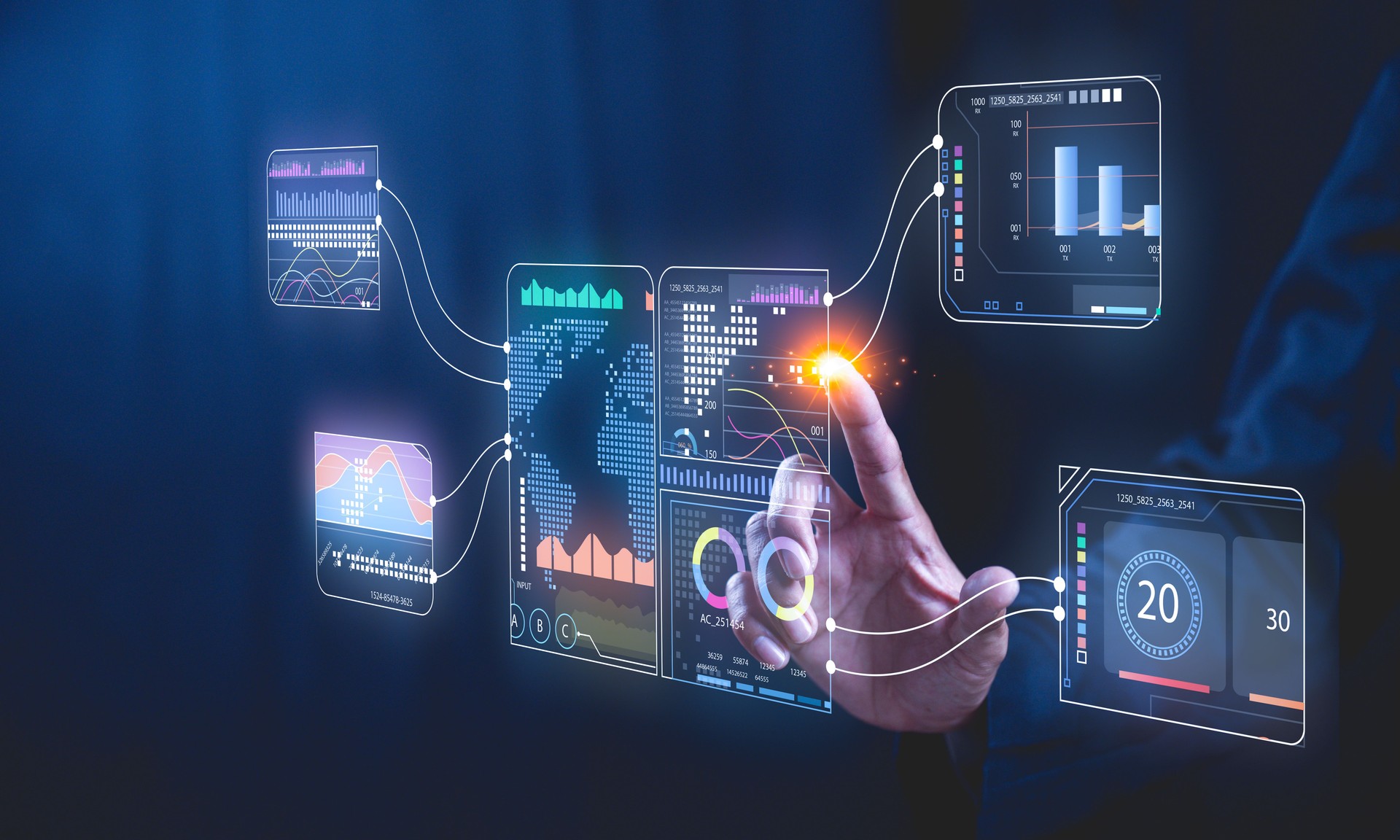 Analyst working with Business, Concept digital transformation technology strategy.